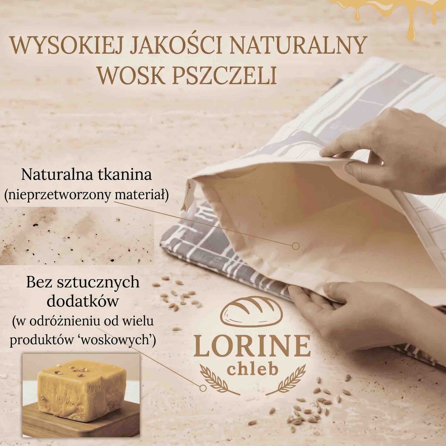 Lorine - Beeswax Bread Bags