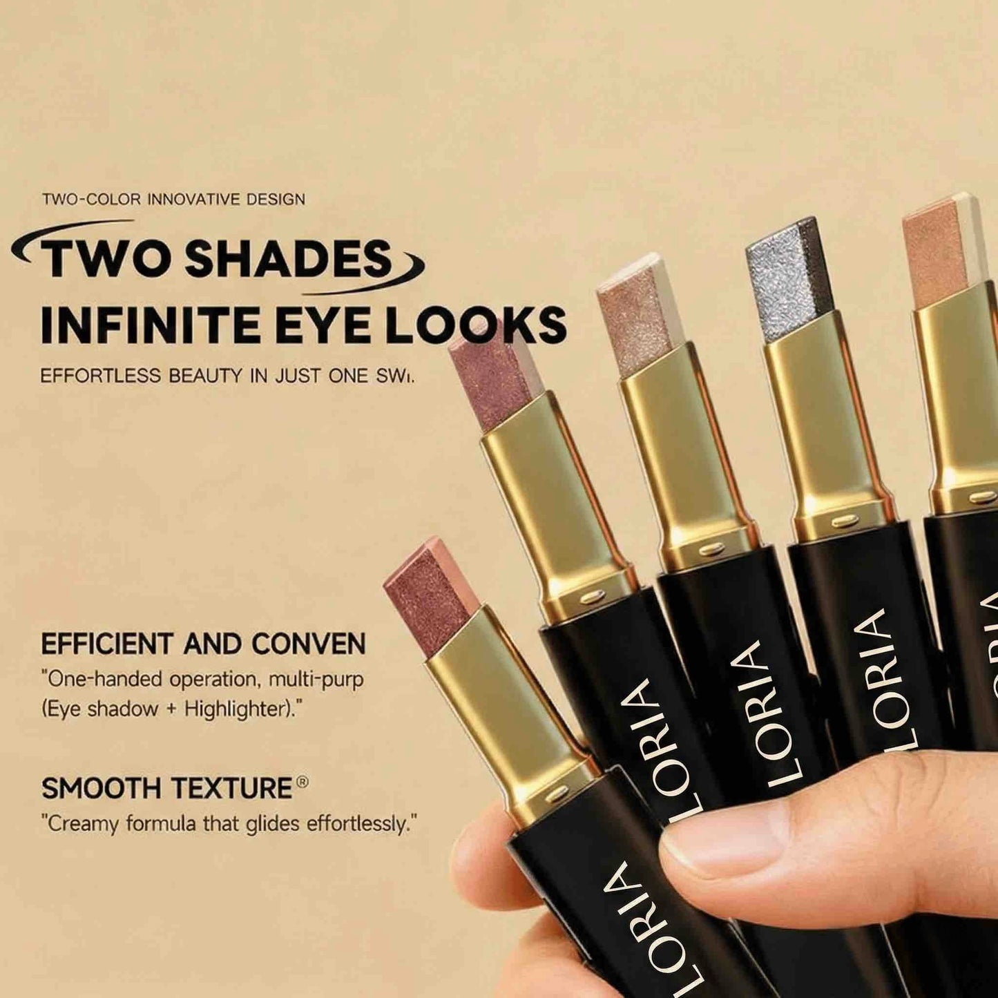 Loria - Dual Glow Two Color Eyeshadow Stick